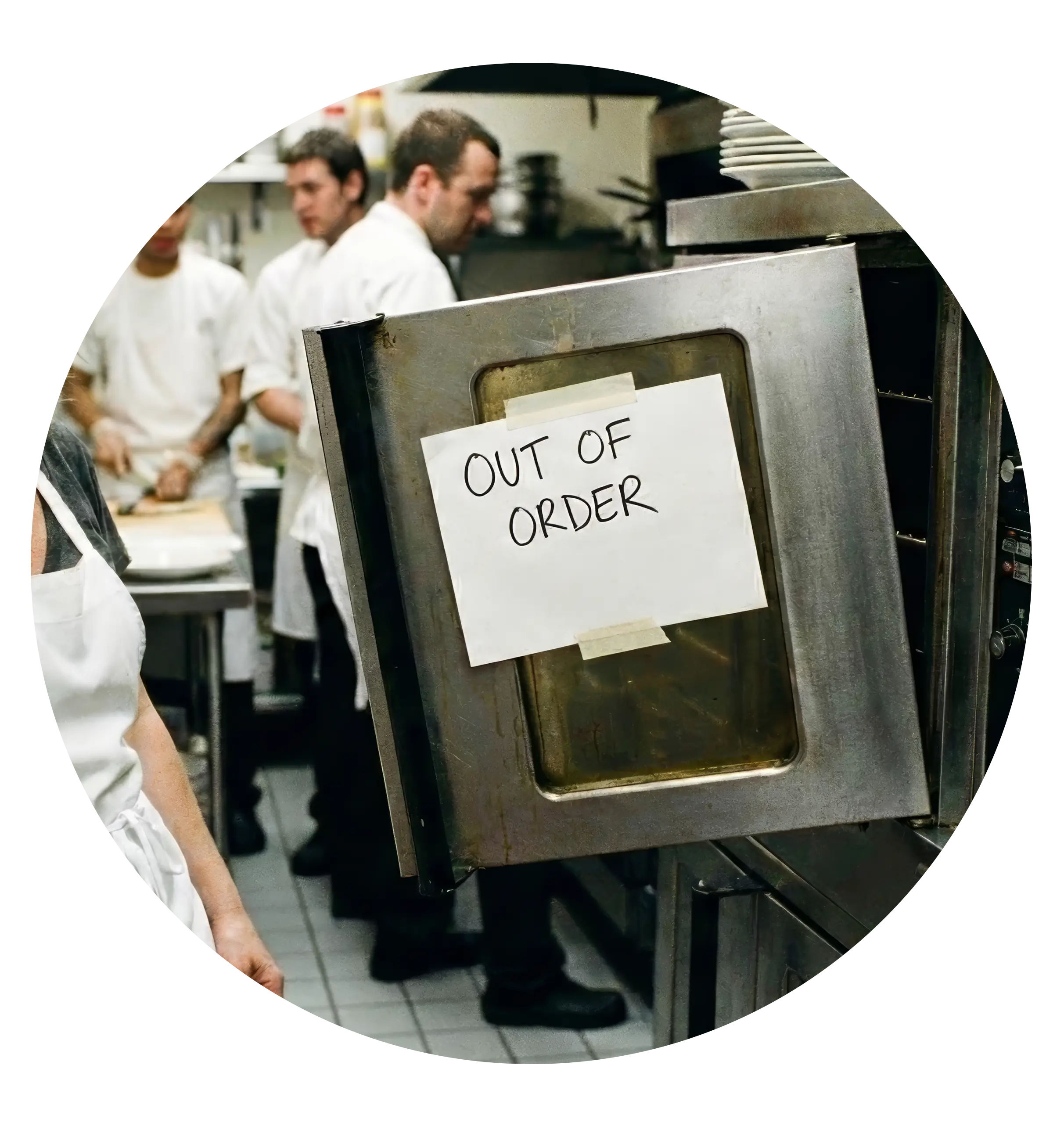 Broken oven Broken oven