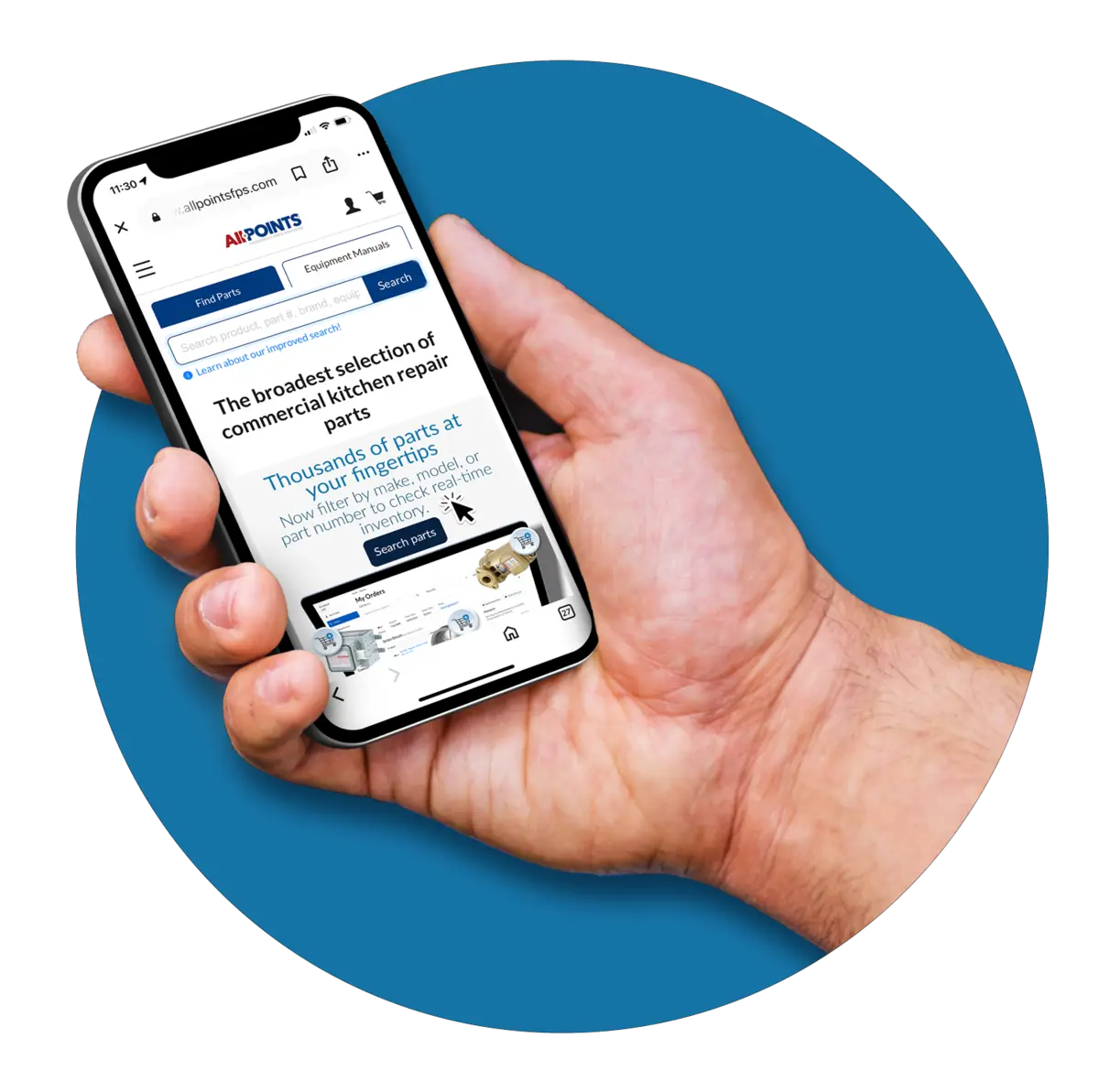 Hand Website Phone