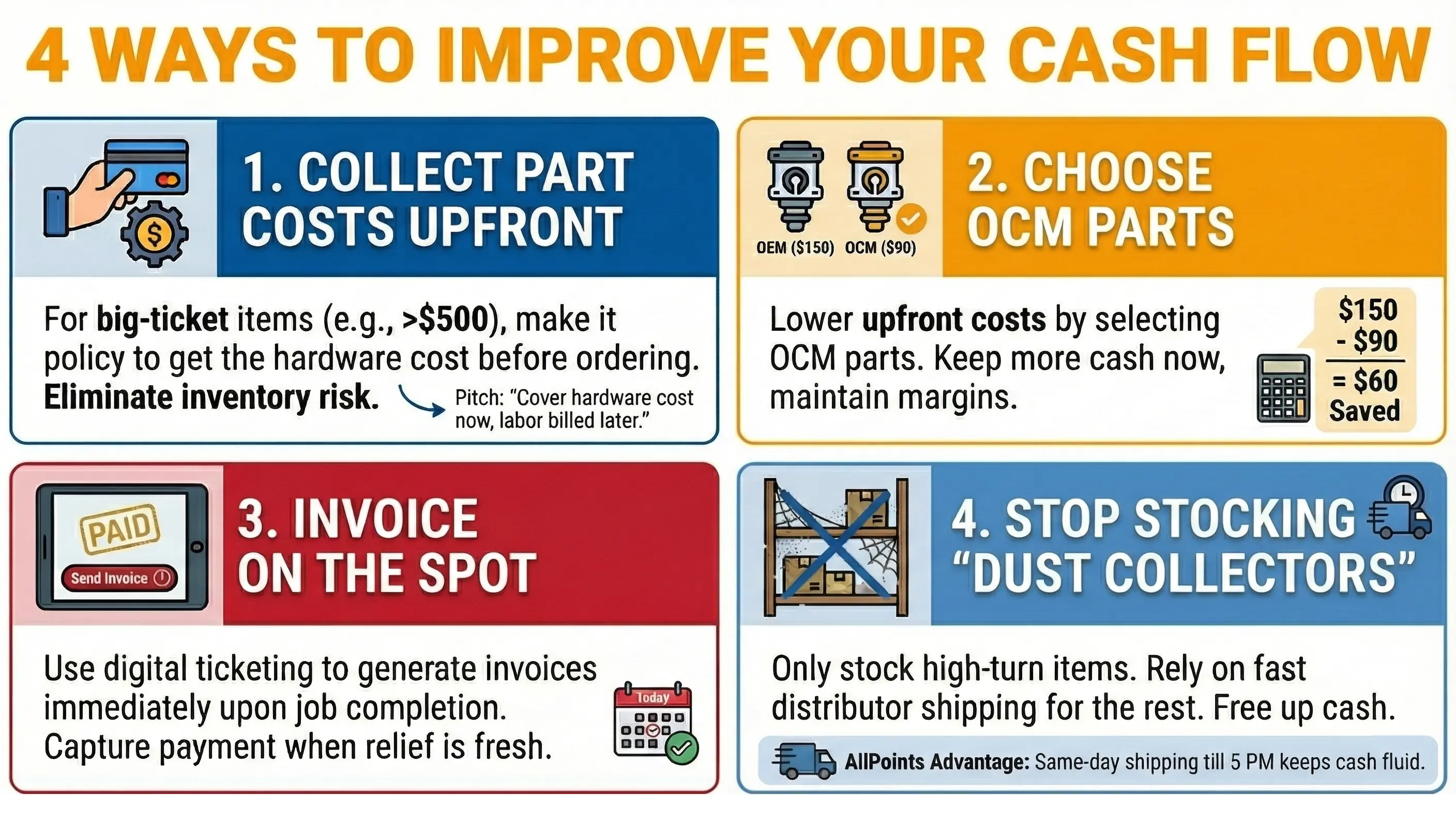 Four Ways to Improve Your Cash Flow